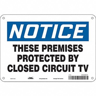 Safety Sign 7 in x 10 in Polyethylene