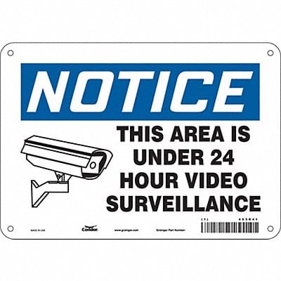 Safety Sign 7 in x 10 in Aluminum