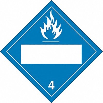 DOT Container Placard 10-3/4 Label W