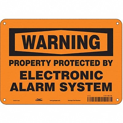 Safety Sign 7 in x 10 in Aluminum