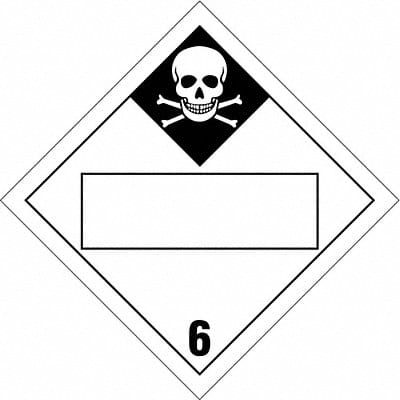 DOT Container Placard 10-3/4 Label W