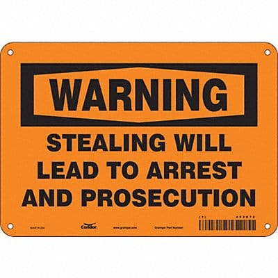 Safety Sign 7 in x 10 in Aluminum