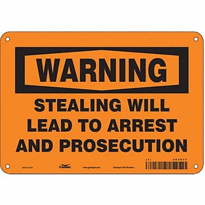 Safety Sign 7 in x 10 in Polyethylene