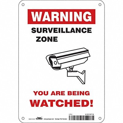 Safety Sign 10 in x 7 in Aluminum