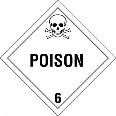 DOT Container Placard 10-3/4 Label W