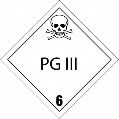 DOT Container Placard 10-3/4 Label W