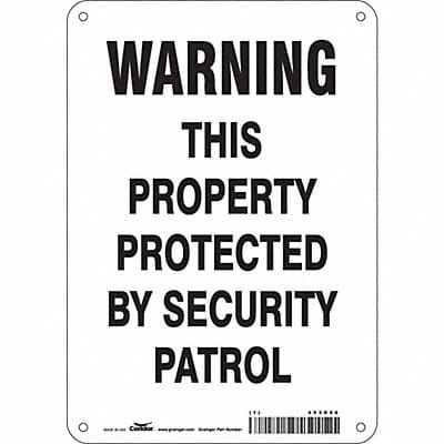 Safety Sign 10 in x 7 in Polyethylene