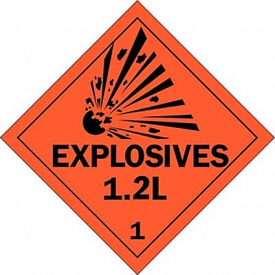 DOT Container Placard 10-3/4 Label W