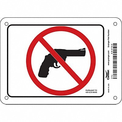 Safety Sign 5 in x 7 in Vinyl