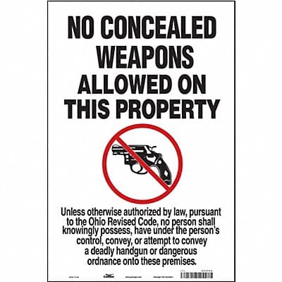 Safety Sign 18 in x 12 in Vinyl