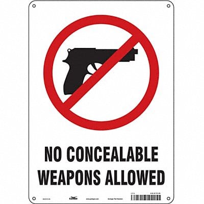 Safety Sign 14 in x 10 in Aluminum