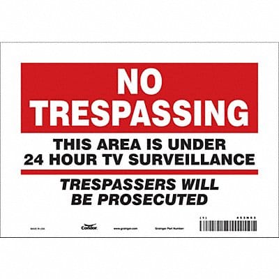 Safety Sign 7 inx10 in Vinyl