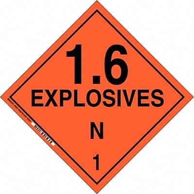DOT Container Placard 10-3/4 Label W