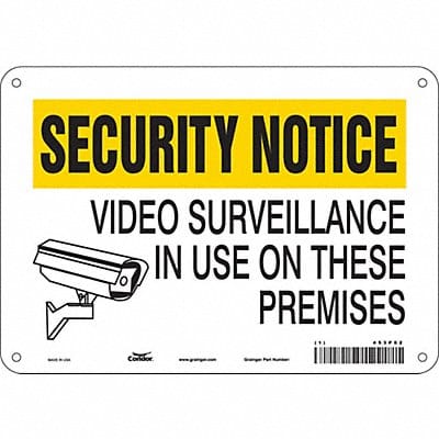 Safety Sign 7 in x 10 in Aluminum