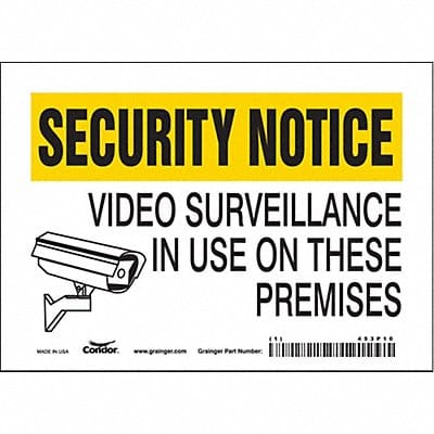 Safety Sign 5 in x 7 in Vinyl