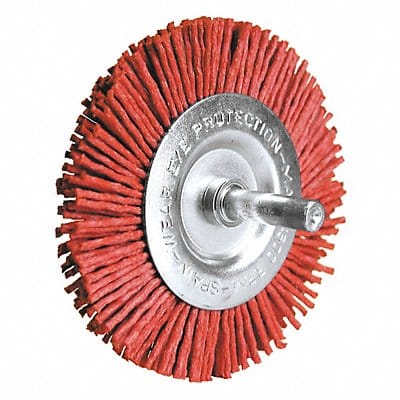 Radial Brush Fine Nylon 150 Grit 4 in