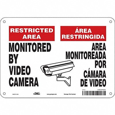 Safety Sign 7 in x 10 in Aluminum