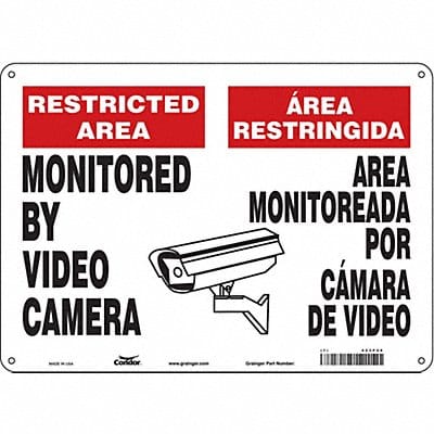 Safety Sign 10 in x 14 in Polyethylene