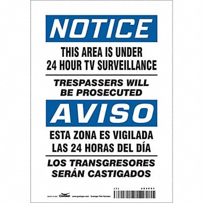 Safety Sign 10 in x 7 in Vinyl