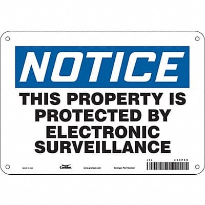 Safety Sign 7 in x 10 in Polyethylene