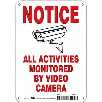 Safety Sign 10 in x 7 in Aluminum