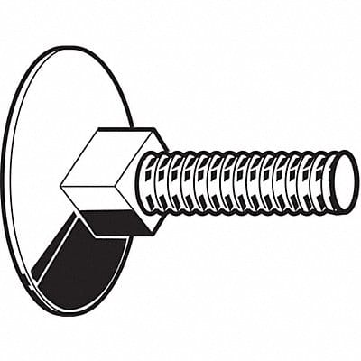 Ele Blt ZP L 3 in 3/8 -16 PK10
