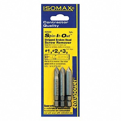 Screw Extractor Set 3pc HSS PK3