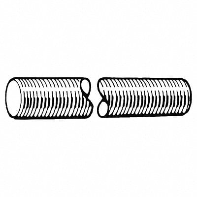 FlTdRd Znc Stl M10-1.5mm 3m 1PK