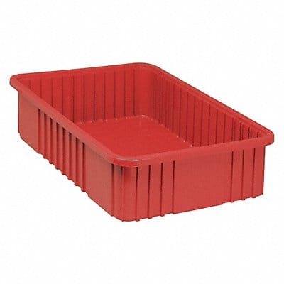 Grid Container Red 22.5 x 17.5 x 6 in.