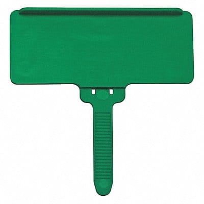 Label Tag Flat Green Label Adhered PK25