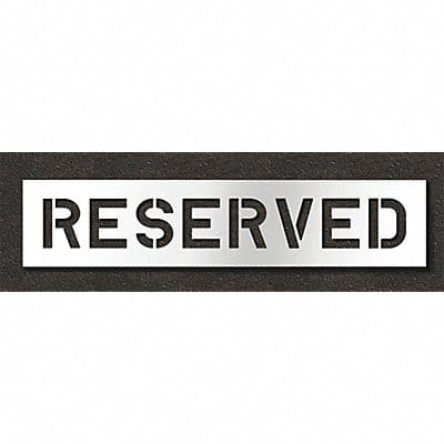 Pavement Stencil Reserved