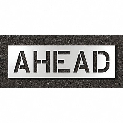 Pavement Stencil Ahead
