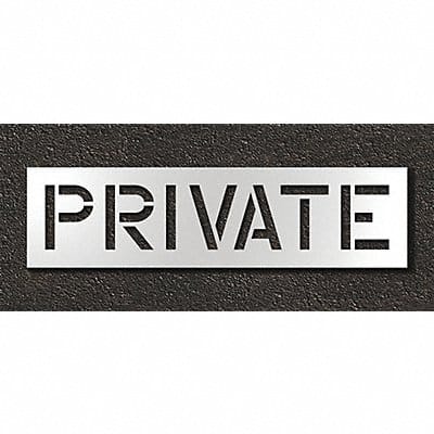 Pavement Stencil Private