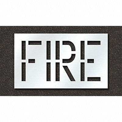 Pavement Stencil Fire
