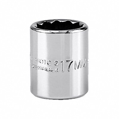 Socket Steel Chrome 17 mm
