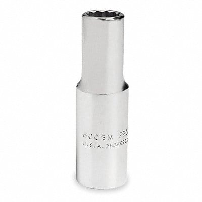 Socket Steel Chrome 3/16 in