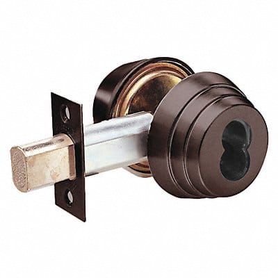 Deadbolt Cylindrical Dark Bronze Finish Deadbolt Cylindrical Dark Bronze Finish