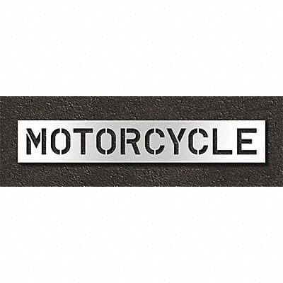 Pavement Stencil Motorcycle