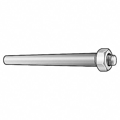 Taper Pin Threaded Steel #8 x 1-3/4