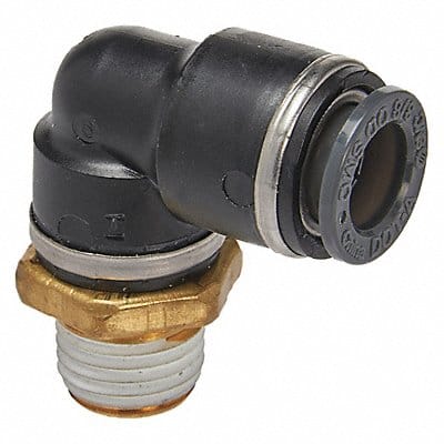 Male Elbow Compression Type Brass PK2