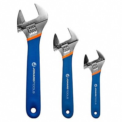 Adj. Wrench Sets Vinyl Chrome 6 to 10