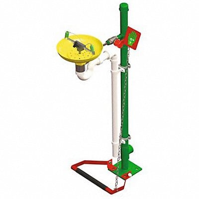Eye/Face Wash Station Pedestal Yellow