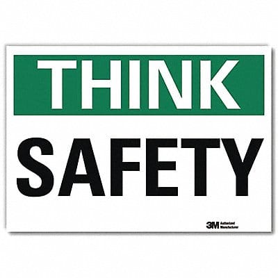 Safety Decal 7 in x 10 in Rflct Sheeting