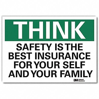 Safety Decal 7 in x 10 in Rflct Sheeting