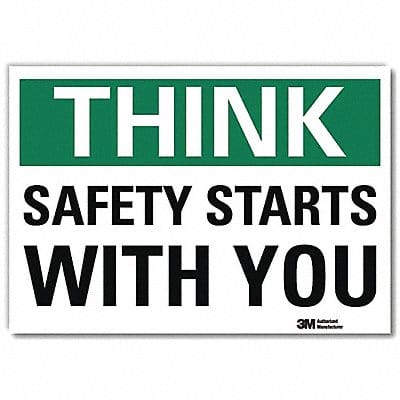 Safety Decal 7 in x 10 in Rflct Sheeting