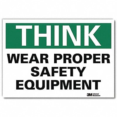 Safety Decal 5 in x 7 in Rflct Sheeting