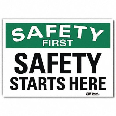 Safety Decal 7inx10in Reflctv Sheeting