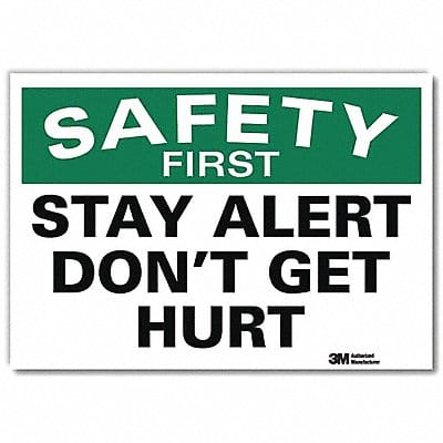 Safety Decal 5 in x 7 in Rflct Sheeting