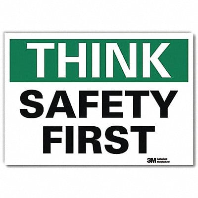 Safety Decal 7 in x 10 in Rflct Sheeting
