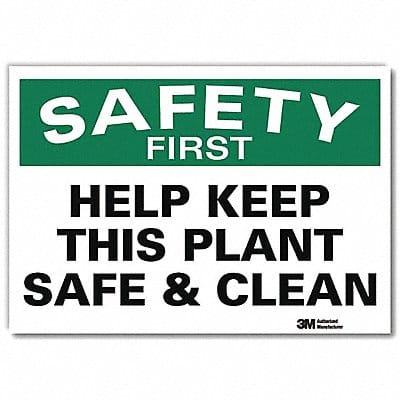 Safety Decal 10x14in Reflective Sheeting